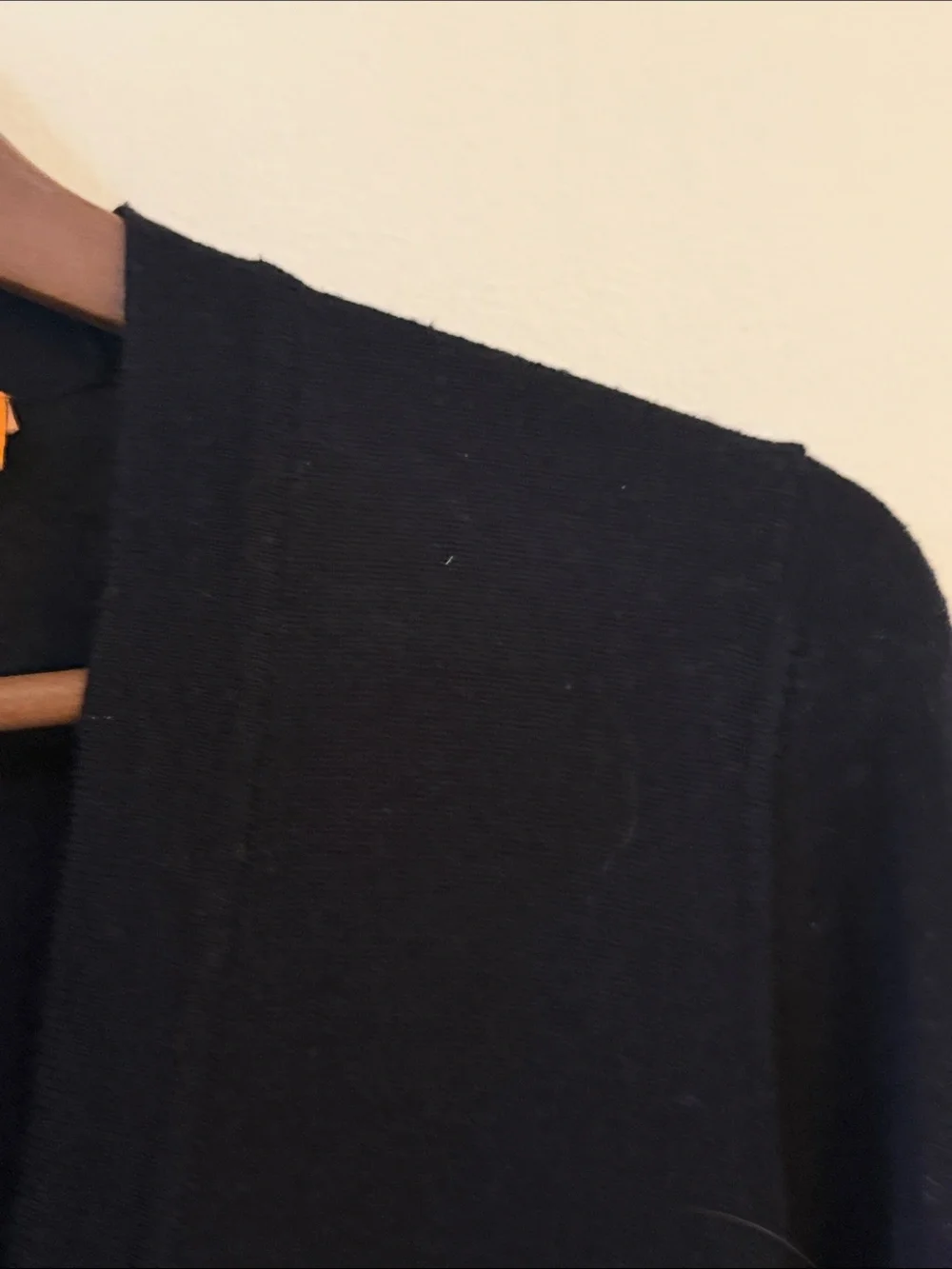 Tory Burch Black V-Neck Button Front Pocket Cardigan